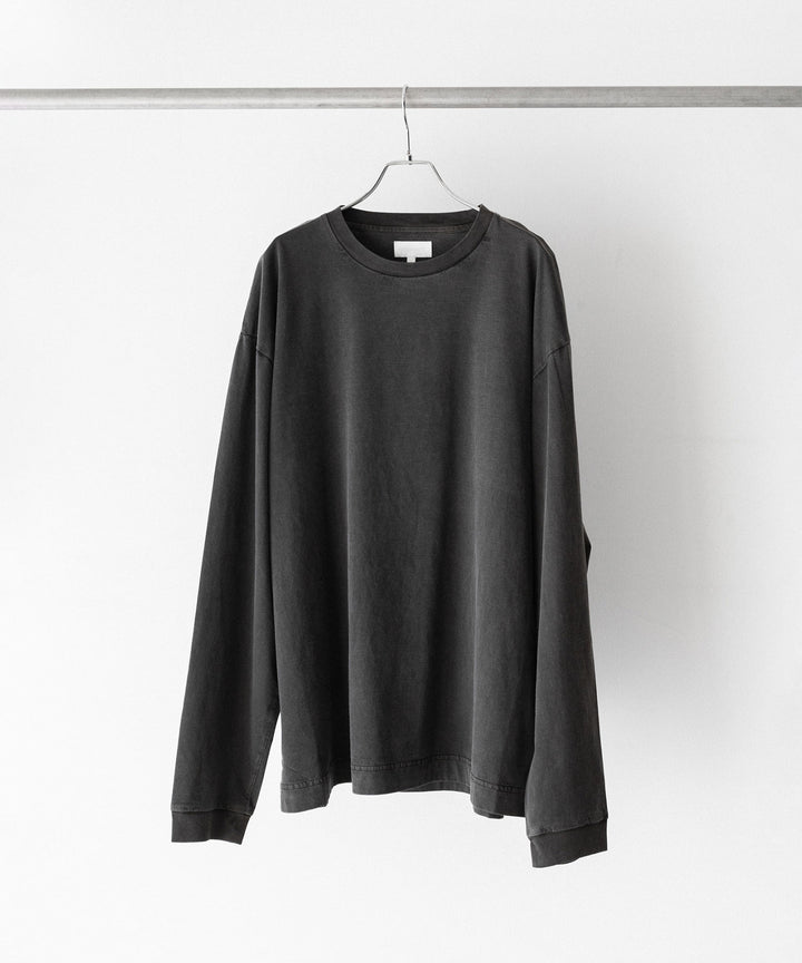 KANEMASA PHIL.-カネマサフィル36G LOW TWIST GARMENT DYE L/S TEEのCHARCOAL PIGMENT公式通販サイトsession福岡セレクトショップ