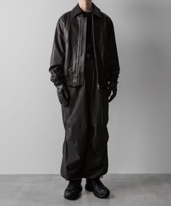 ssstein(シュタイン)の24AWコレクション LEATHER ZIP SHORT JACKET - DARK BROWN 公式通販サイトsession福岡セレクトショップ