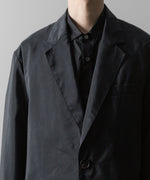 画像をギャラリービューアに読み込む, ssstein(シュタイン)の24AWコレクション SILK NYLON SINGLE BREASTED JACKET - BLACK 公式通販サイトsession福岡セレクトショップ
