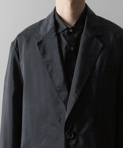 ssstein(シュタイン)の24AWコレクション SILK NYLON SINGLE BREASTED JACKET - BLACK 公式通販サイトsession福岡セレクトショップ