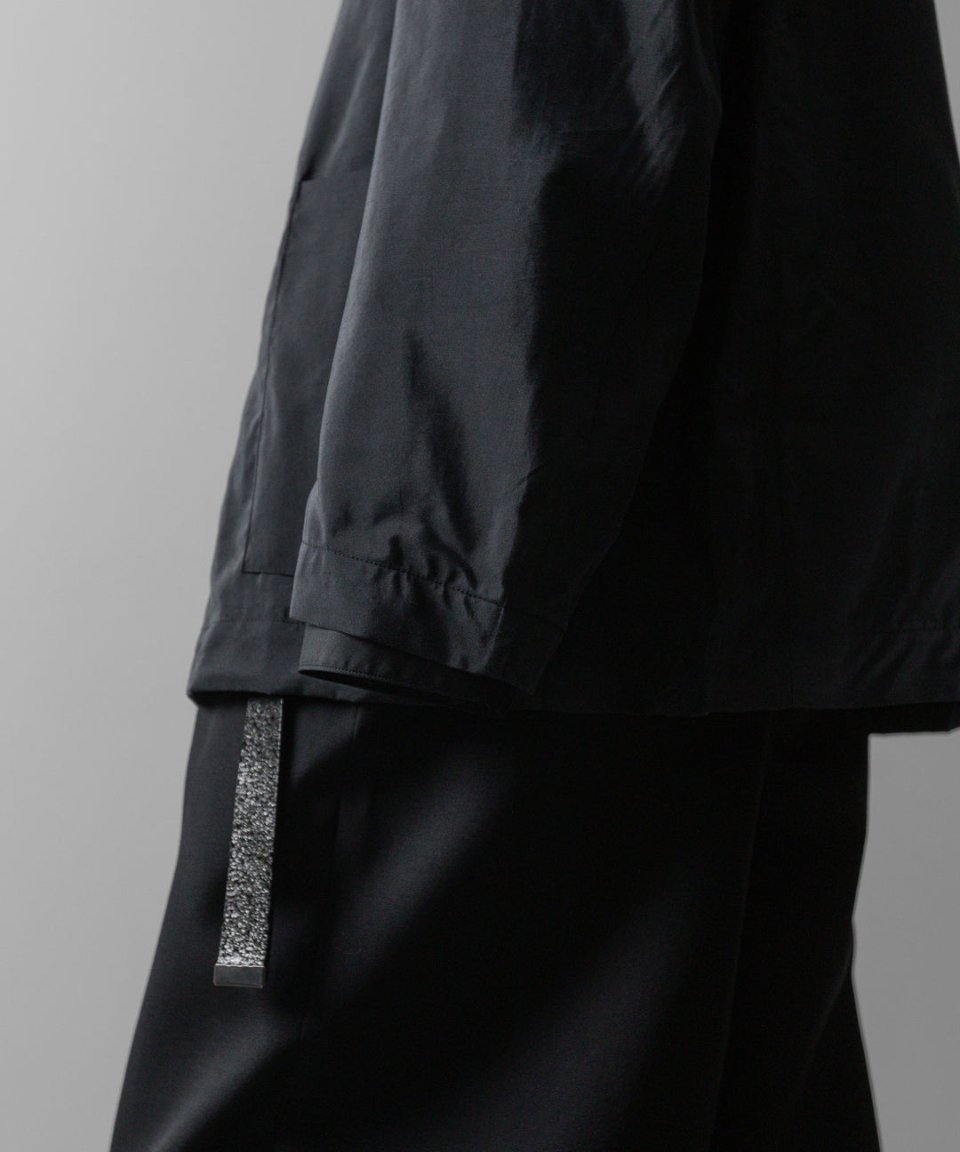 ssstein(シュタイン)の24AWコレクション SILK NYLON SINGLE BREASTED JACKET - BLACK 公式通販サイトsession福岡セレクトショップ