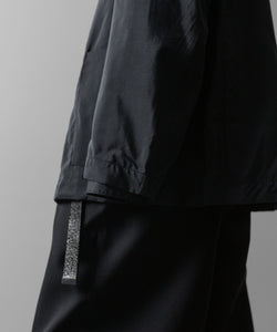 ssstein(シュタイン)の24AWコレクション SILK NYLON SINGLE BREASTED JACKET - BLACK 公式通販サイトsession福岡セレクトショップ