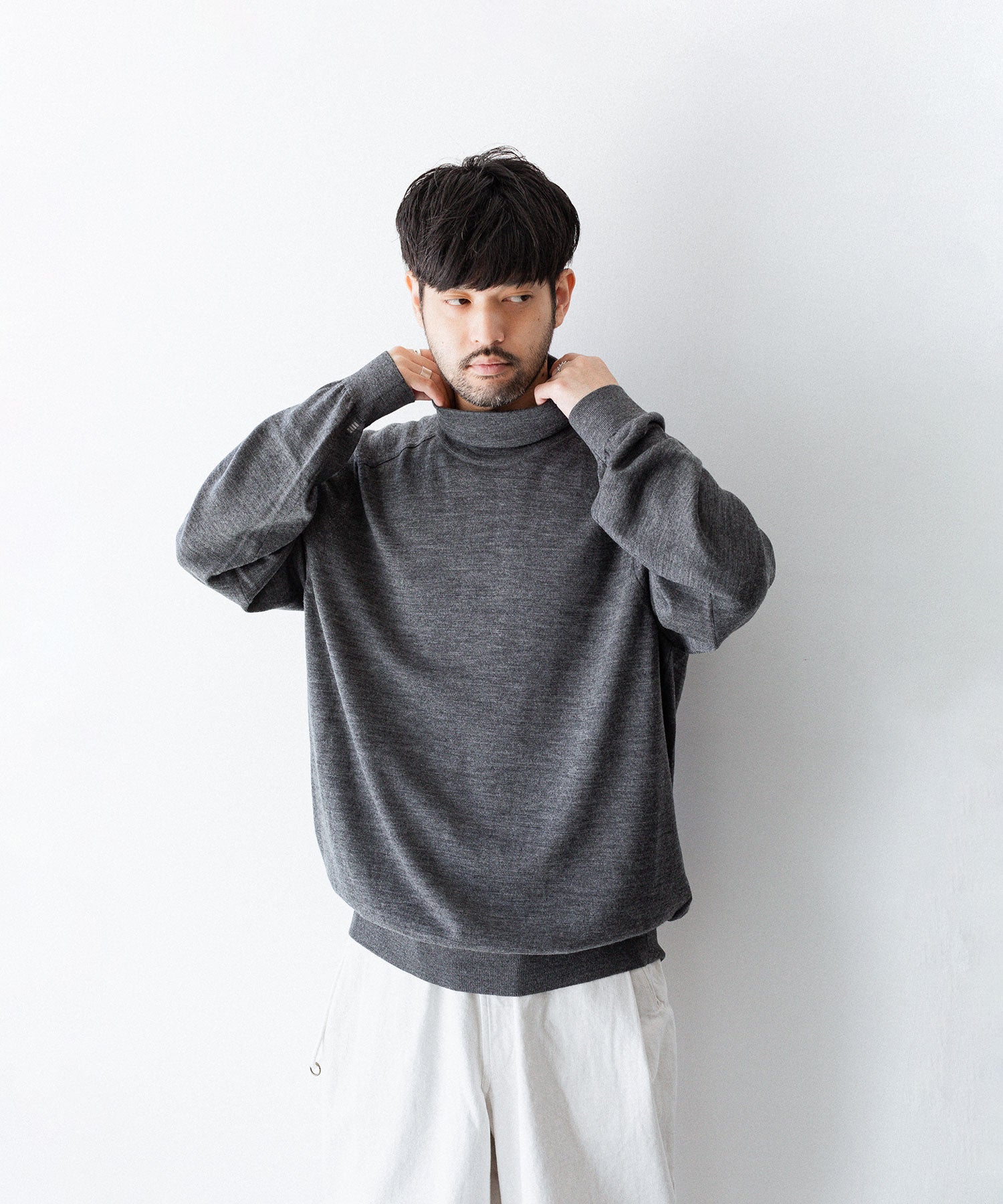 UMEDA ウメダの12GG HIGHNECK PULLOVERのGREY 公式通販サイトsession福岡セレクトショップ