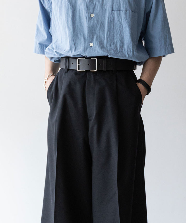 stein(シュタイン)の23AWコレクションEXTRA WIDE TROUSERSのBLACK