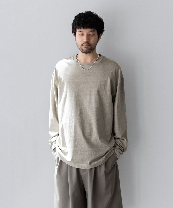 KANEMASA PHIL.-カネマサフィル36G LOW TWIST GARMENT DYE L/S TEEのKHAKI PIGMENT公式通販サイトsession福岡セレクトショップ