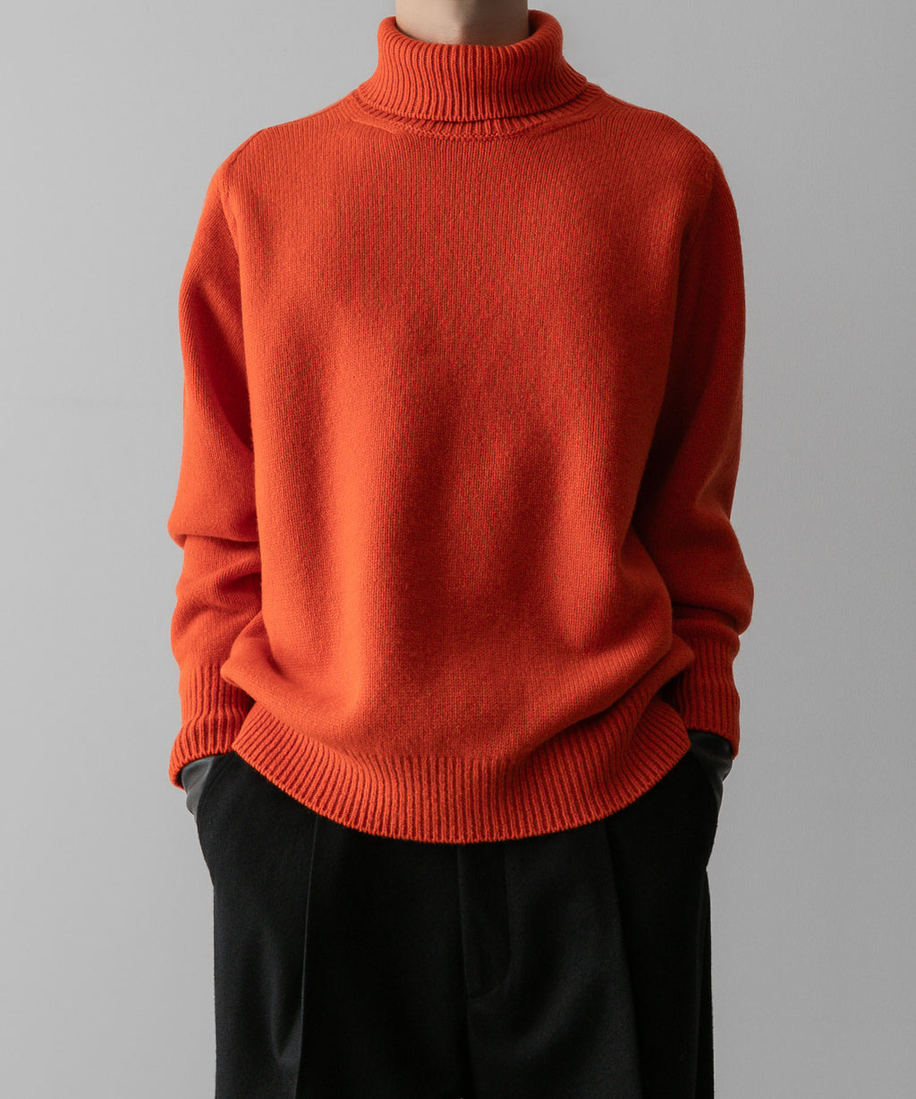 ssstein(シュタイン)の24AWコレクション EXTRA FINE WOOL WARM KNIT TURTLE NECK LS - ORANGE 公式通販サイトsession福岡セレクトショップ