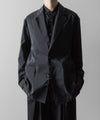 【ssstein】SILK NYLON SINGLE BREASTED JACKET - BLACK