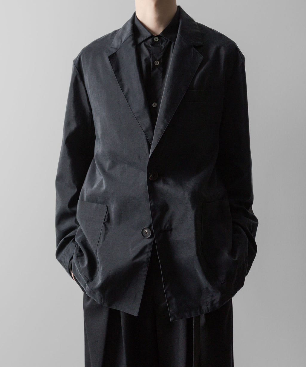 ssstein(シュタイン)の24AWコレクション SILK NYLON SINGLE BREASTED JACKET - BLACK 公式通販サイトsession福岡セレクトショップ