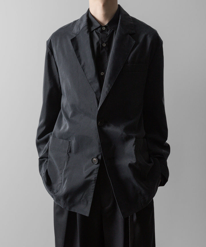ssstein(シュタイン)の24AWコレクション SILK NYLON SINGLE BREASTED JACKET - BLACK 公式通販サイトsession福岡セレクトショップ