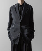 画像をギャラリービューアに読み込む, ssstein(シュタイン)の24AWコレクション SILK NYLON SINGLE BREASTED JACKET - BLACK 公式通販サイトsession福岡セレクトショップ
