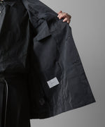 画像をギャラリービューアに読み込む, ssstein(シュタイン)の24AWコレクション SILK NYLON SINGLE BREASTED JACKET - BLACK 公式通販サイトsession福岡セレクトショップ
