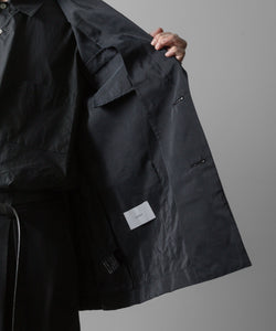 ssstein(シュタイン)の24AWコレクション SILK NYLON SINGLE BREASTED JACKET - BLACK 公式通販サイトsession福岡セレクトショップ