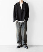 画像をギャラリービューアに読み込む, CODA コーダのBLACK WOOL CUT OFF DOUBLE BREASTED LENTO BLAZERのBLACK 公式通販サイトsession福岡セレクトショップ
