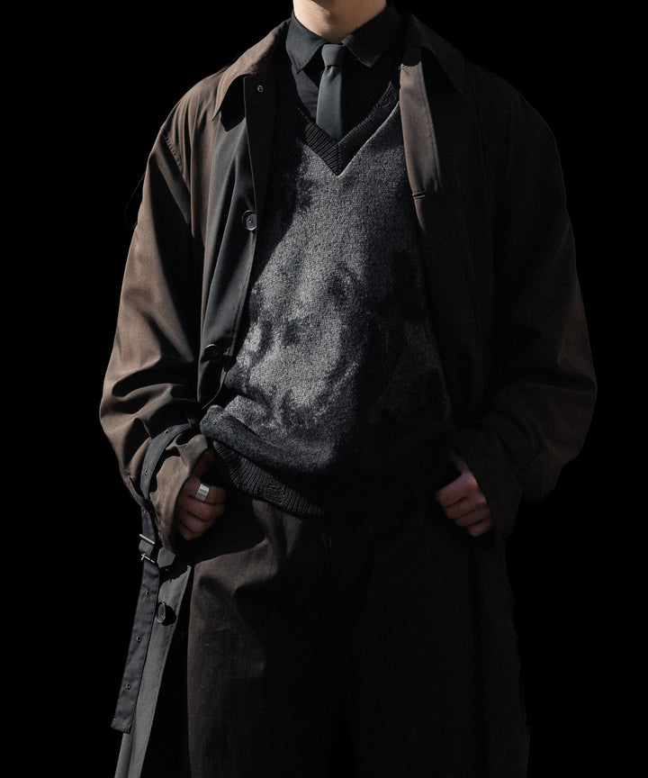 SUBLATIONS-サブレーションズのKIVULI PRINT LIGHT WEIGHT COATのDARK BROWN公式通販サイトsession福岡セレクトショップ