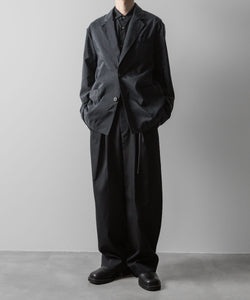 ssstein(シュタイン)の24AWコレクション SILK NYLON SINGLE BREASTED JACKET - BLACK 公式通販サイトsession福岡セレクトショップ