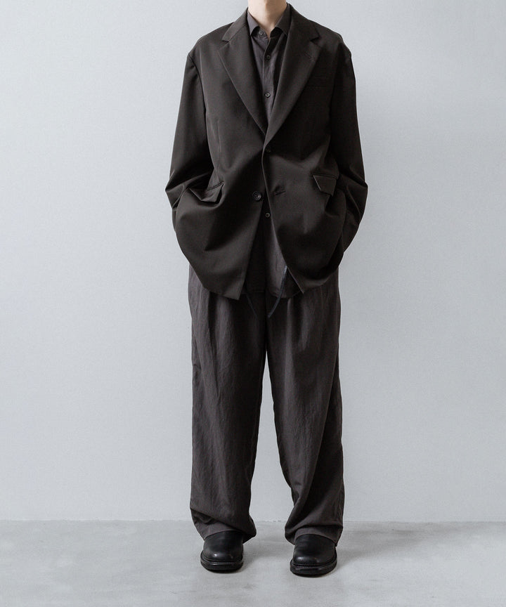 ssstein(シュタイン)のRAYON/LINEN OVERSIZED DOWN PAT SHIRT - CHARCOALの公式通販サイトsession福岡セレクトショップ