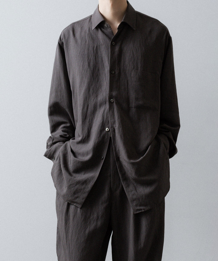 ssstein(シュタイン)のRAYON/LINEN WIDE EASY TROUSERS - CHARCOALの公式通販サイトsession福岡セレクトショップ