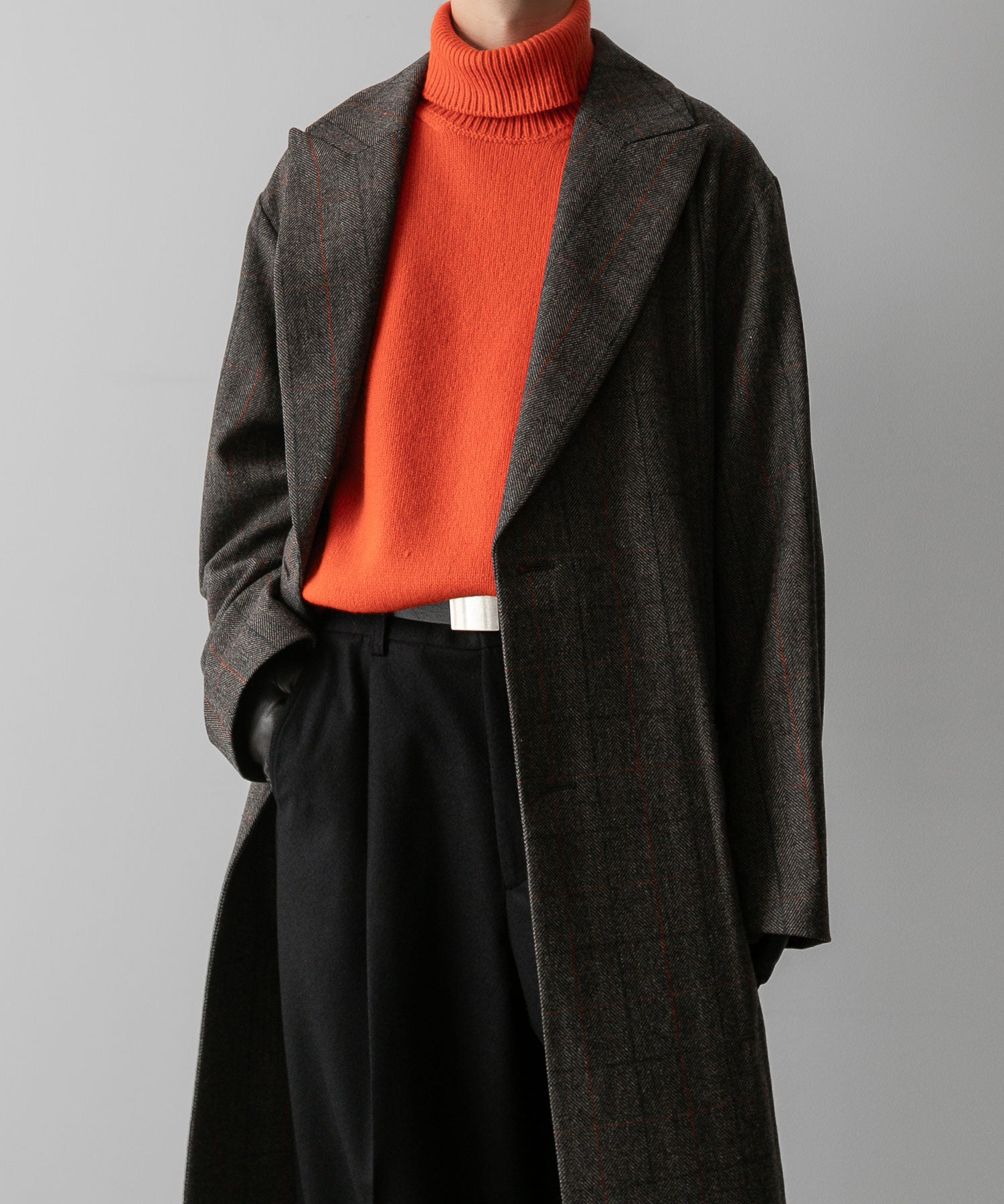 ssstein(シュタイン)の24AWコレクション OVERSIZED MAXI-LENGTH PEAKED LAPEL COAT - GLEN CHECK 公式通販サイトsession福岡セレクトショップ