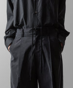 画像をギャラリービューアに読み込む, ssstein(シュタイン)の24AWコレクション SILK NYLON EASY WIDE TROUSERS - BLACK 公式通販サイトsession福岡セレクトショップ
