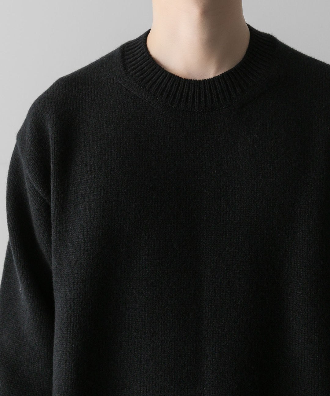 ssstein(シュタイン)の24AWコレクション EXTRA FINE WOOL WARM KNIT CREW NECK LS - BLACK 公式通販サイトsession福岡セレクトショップ