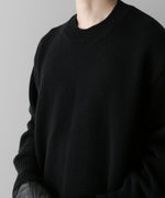 画像をギャラリービューアに読み込む, ssstein(シュタイン)の24AWコレクション EXTRA FINE WOOL WARM KNIT CREW NECK LS - BLACK 公式通販サイトsession福岡セレクトショップ
