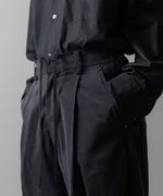 画像をギャラリービューアに読み込む, ssstein(シュタイン)の24AWコレクション SILK NYLON EASY WIDE TROUSERS - BLACK 公式通販サイトsession福岡セレクトショップ
