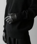 画像をギャラリービューアに読み込む, ssstein(シュタイン)の24AWコレクション EXTRA FINE WOOL WARM KNIT CREW NECK LS - BLACK 公式通販サイトsession福岡セレクトショップ
