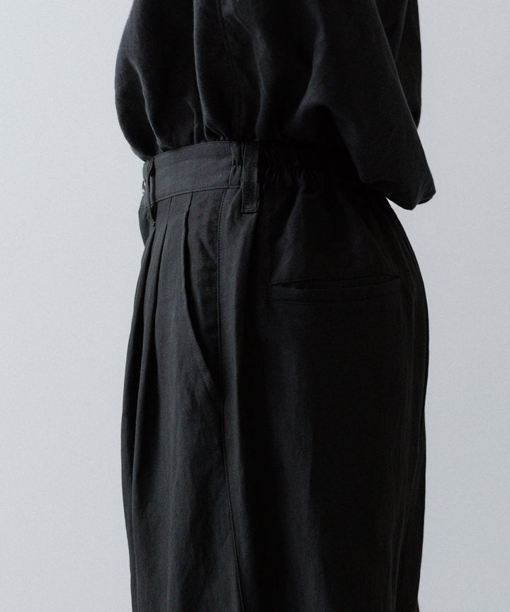 ssstein(シュタイン)のRAYON/LINEN WIDE EASY TROUSERS - BLACKの公式通販サイトsession福岡セレクトショップ