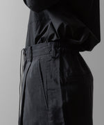 画像をギャラリービューアに読み込む, ssstein(シュタイン)の24AWコレクション SILK NYLON EASY WIDE TROUSERS - BLACK 公式通販サイトsession福岡セレクトショップ
