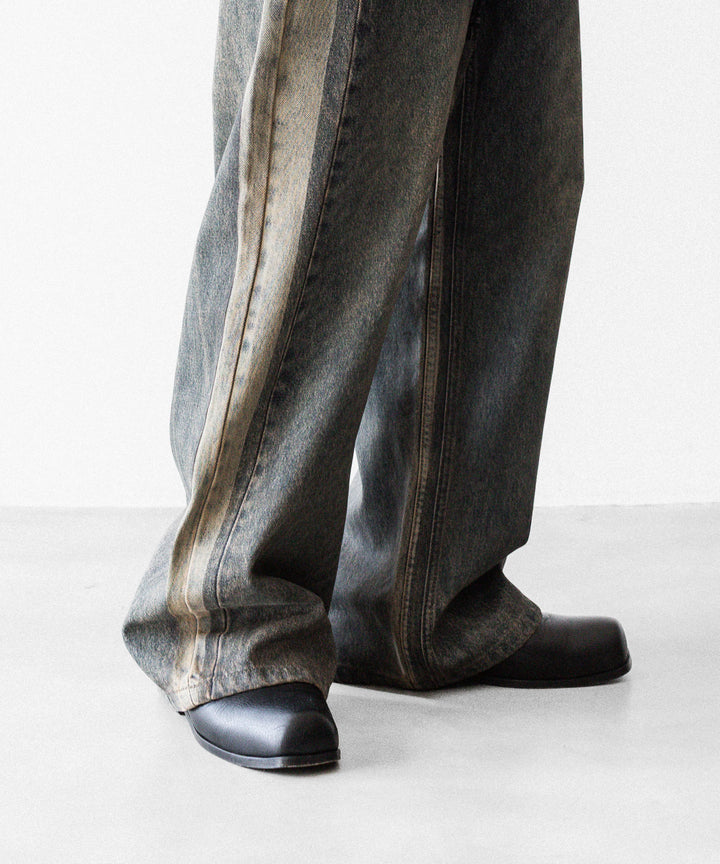 CODA -コーダのGREY ACID WASH DUAL EXPOSURE BREAK CUT FLARED JEANSのGREY ACID WASH公式通販サイトsession福岡セレクトショップ