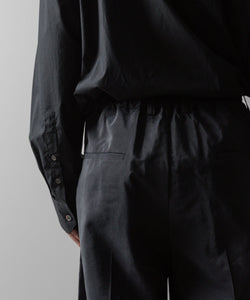 ssstein(シュタイン)の24AWコレクション SILK NYLON EASY WIDE TROUSERS - BLACK 公式通販サイトsession福岡セレクトショップ