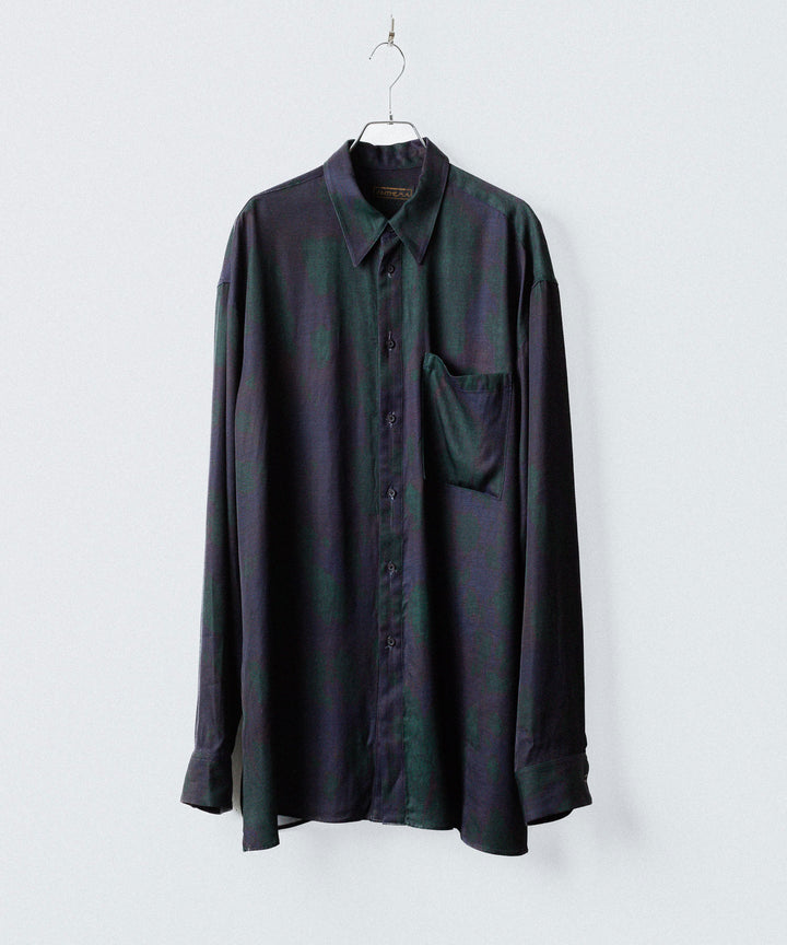 ANTHEM A-アンセムエーのLAYER PATTERN PRINTED SHIRTのFOG NAVY 公式通販サイトsession福岡セレクトショップ