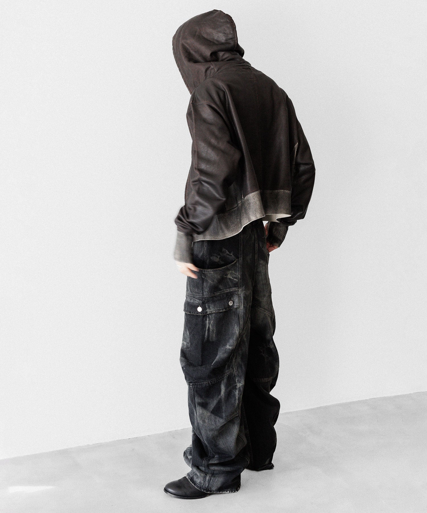 SUBLATIONS サブレーションズのCRACKING COATED PARKAのBROWN BASE 公式通販サイトsession福岡セレクトショップ