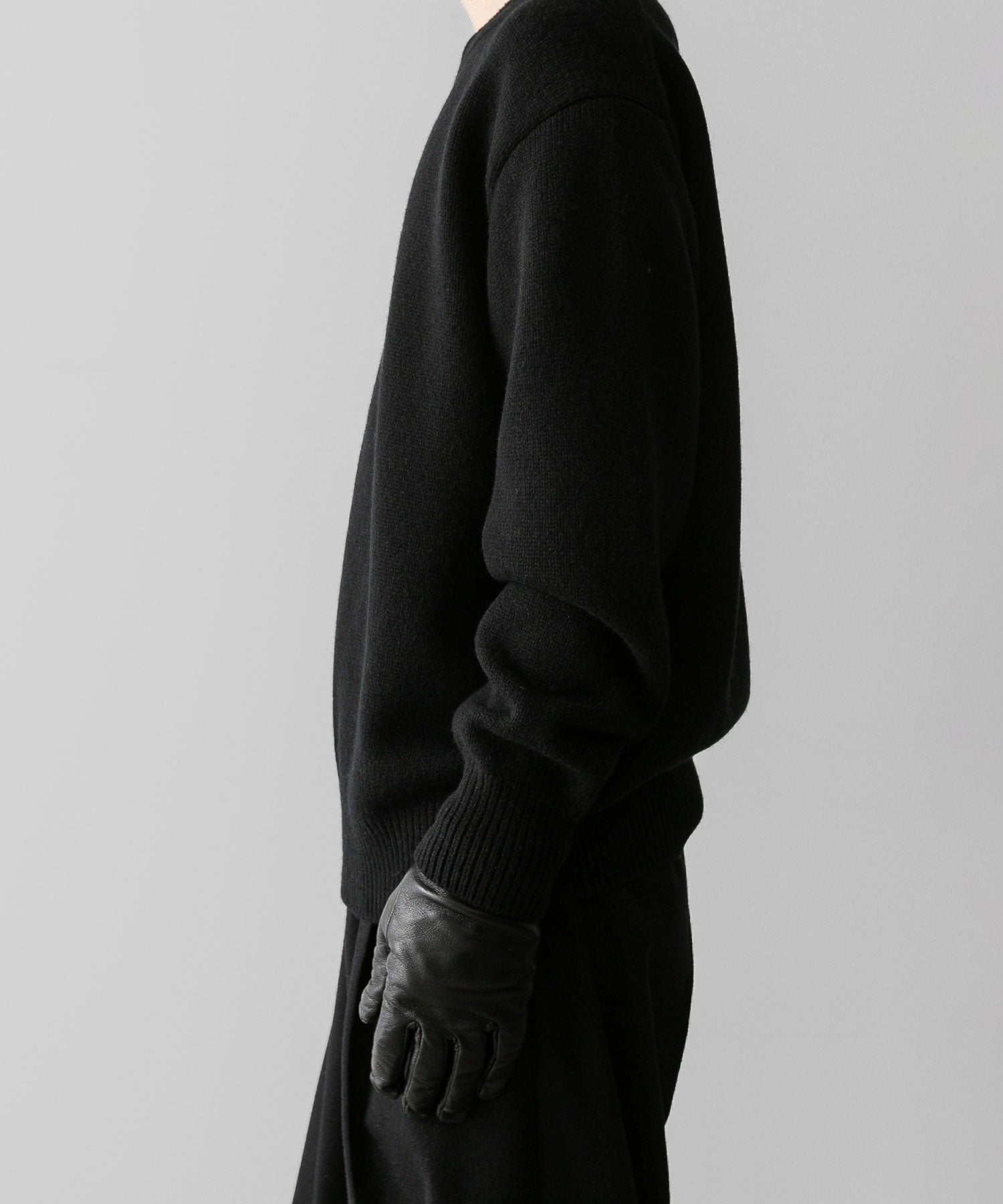 ssstein(シュタイン)の24AWコレクション EXTRA FINE WOOL WARM KNIT CREW NECK LS - BLACK 公式通販サイトsession福岡セレクトショップ