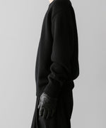 画像をギャラリービューアに読み込む, ssstein(シュタイン)の24AWコレクション EXTRA FINE WOOL WARM KNIT CREW NECK LS - BLACK 公式通販サイトsession福岡セレクトショップ
