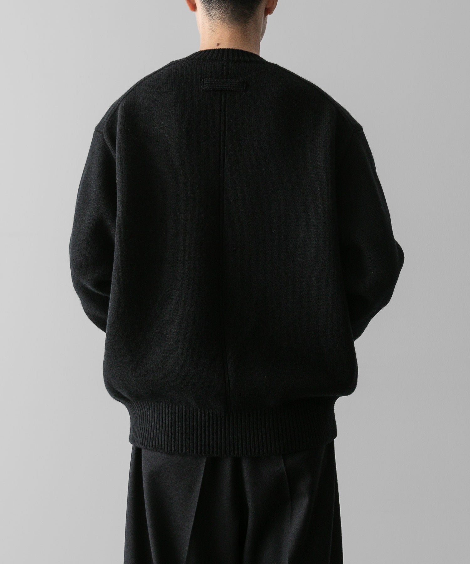 ssstein(シュタイン)の24AWコレクション EXTRA FINE WOOL WARM KNIT CREW NECK LS - BLACK 公式通販サイトsession福岡セレクトショップ