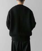 画像をギャラリービューアに読み込む, ssstein(シュタイン)の24AWコレクション EXTRA FINE WOOL WARM KNIT CREW NECK LS - BLACK 公式通販サイトsession福岡セレクトショップ
