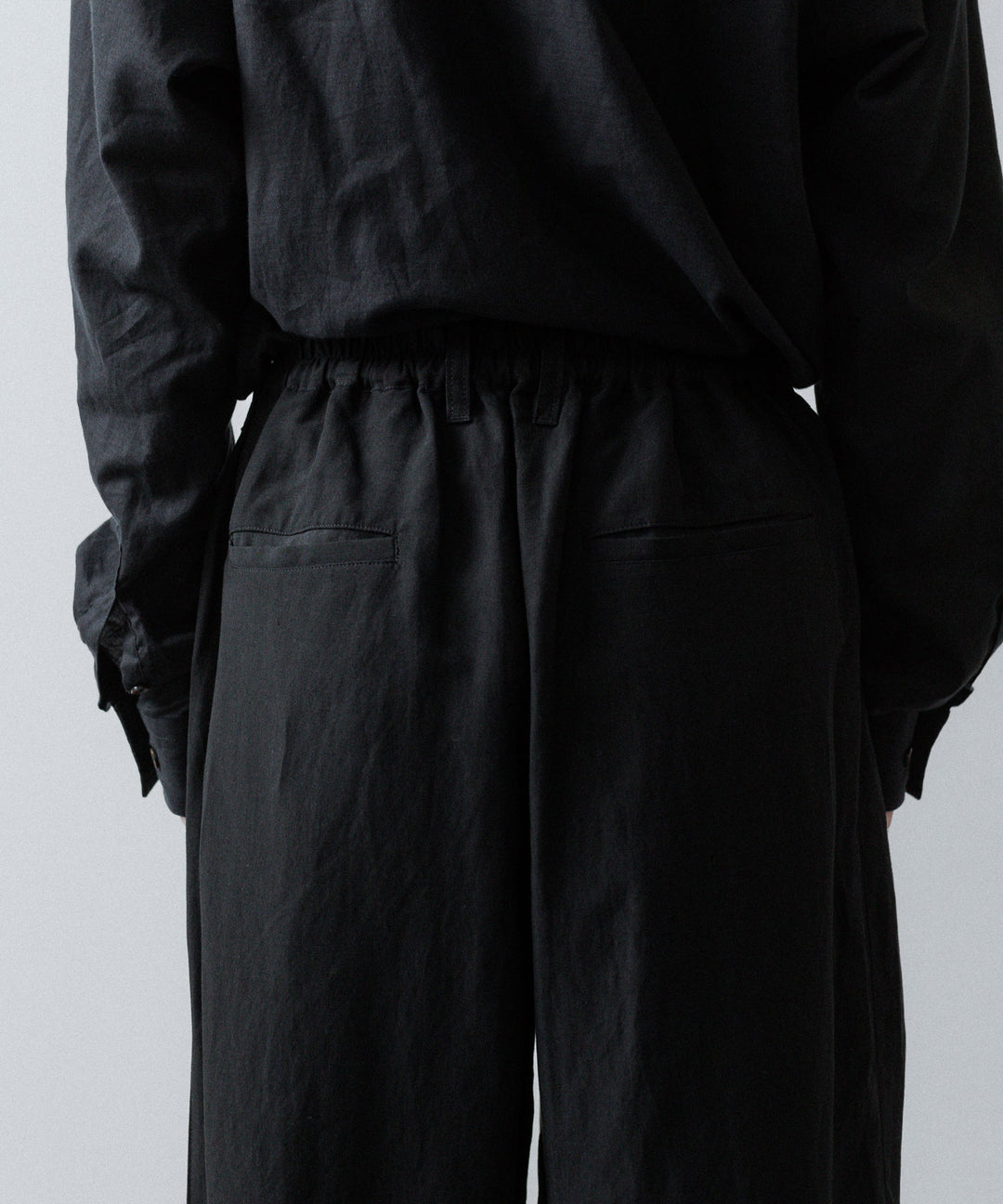 ssstein(シュタイン)のRAYON/LINEN WIDE EASY TROUSERS - BLACKの公式通販サイトsession福岡セレクトショップ
