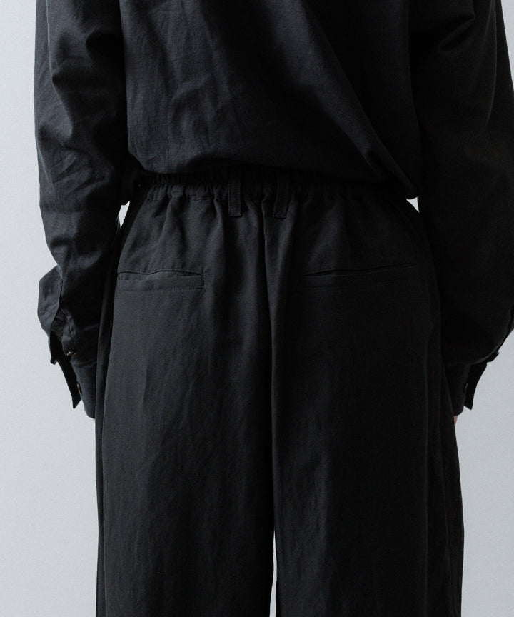 ssstein(シュタイン)のRAYON/LINEN WIDE EASY TROUSERS - BLACKの公式通販サイトsession福岡セレクトショップ