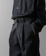 画像をギャラリービューアに読み込む, ssstein(シュタイン)の24AWコレクション SILK NYLON EASY WIDE TROUSERS - BLACK 公式通販サイトsession福岡セレクトショップ
