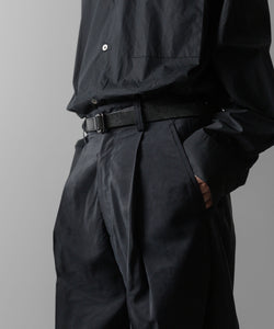 ssstein(シュタイン)の24AWコレクション SILK NYLON EASY WIDE TROUSERS - BLACK 公式通販サイトsession福岡セレクトショップ