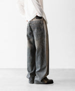 画像をギャラリービューアに読み込む, CODA -コーダのGREY ACID WASH DUAL EXPOSURE BREAK CUT FLARED JEANSのGREY ACID WASH公式通販サイトsession福岡セレクトショップ
