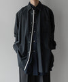 【stein】OVERSIZED LAYERED SHIRT - GINGHAM( CHARCOAL )