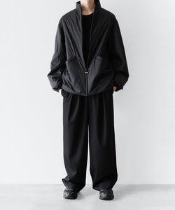 paratrait / パラトレイト】MEMBRANE SHELL PUFF BLOUSON - BLACK