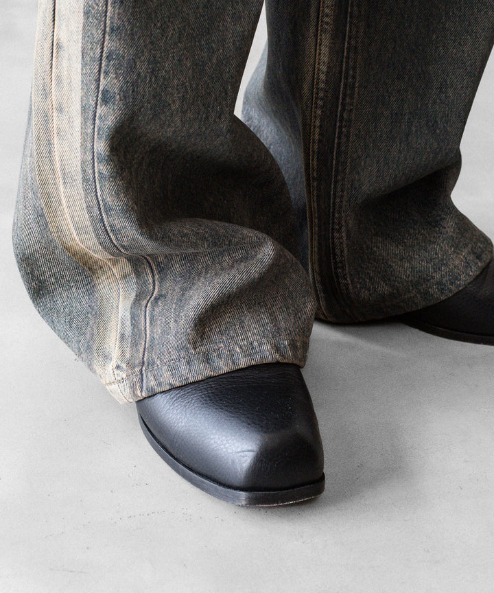CODA -コーダのGREY ACID WASH DUAL EXPOSURE BREAK CUT FLARED JEANSのGREY ACID WASH公式通販サイトsession福岡セレクトショップ