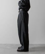 画像をギャラリービューアに読み込む, ssstein(シュタイン)の24AWコレクション SILK NYLON EASY WIDE TROUSERS - BLACK 公式通販サイトsession福岡セレクトショップ
