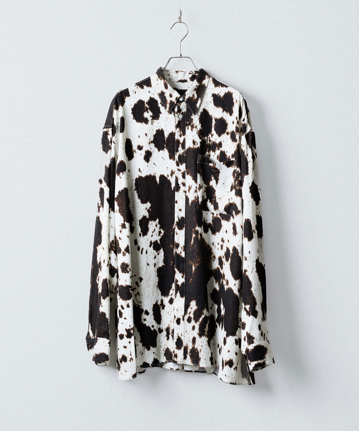ANTHEM A-アンセムエーのLAYER PATTERN PRINTED SHIRTのFOG WHITE 公式通販サイトsession福岡セレクトショップ