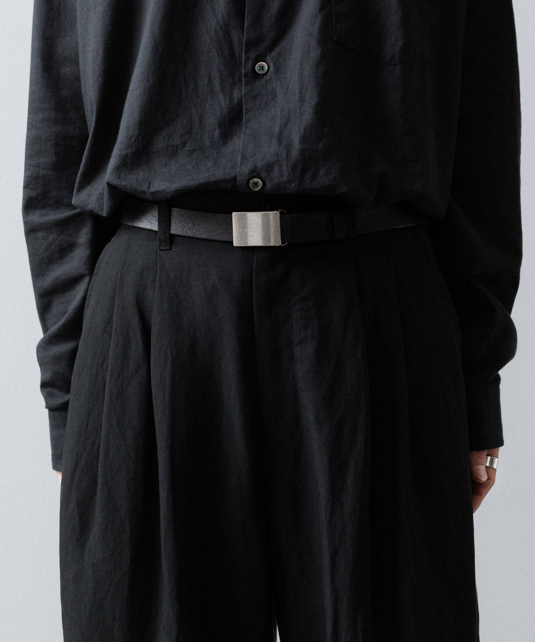 ssstein(シュタイン)のRAYON/LINEN WIDE EASY TROUSERS - BLACKの公式通販サイトsession福岡セレクトショップ