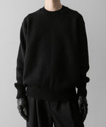 画像をギャラリービューアに読み込む, ssstein(シュタイン)の24AWコレクション EXTRA FINE WOOL WARM KNIT CREW NECK LS - BLACK 公式通販サイトsession福岡セレクトショップ
