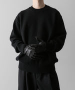 画像をギャラリービューアに読み込む, ssstein(シュタイン)の24AWコレクション EXTRA FINE WOOL WARM KNIT CREW NECK LS - BLACK 公式通販サイトsession福岡セレクトショップ
